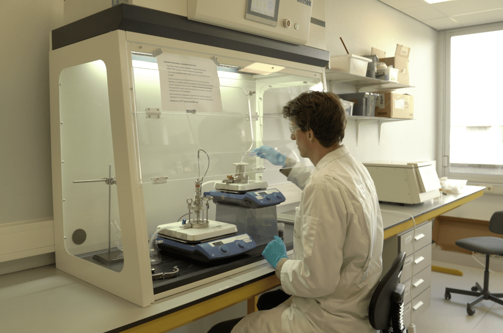 Delft-1 Extractie lab opstelling